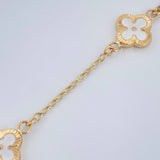 Pulso Trebol Espiga 3.55gr / 18.8cm / 1mm Oro Amarillo 18K %