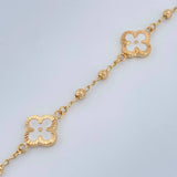 Pulso Trebol Militar 4.05gr / 19cm / 3mm Oro Amarillo 18K %