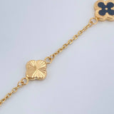 Pulso Trebol Aro Seguido 3.5gr / 18.5cm / 1mm Oro Amarillo 18K %