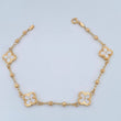 Pulso Trebol Militar 4.05gr / 19cm / 3mm Oro Amarillo 18K %