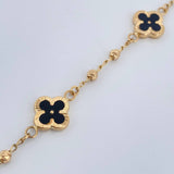 Pulso Trebol Militar 4.1gr / 19cm / 3mm Oro Amarillo 18K %