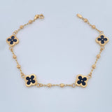 Pulso Trebol Militar 4.1gr / 19cm / 3mm Oro Amarillo 18K %