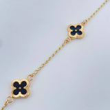 Pulso Trebol Espiga 3.6gr / 18.5cm / 1mm Oro Amarillo 18K %