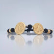 Pulsera Tejida Negra Doble 3.45gr / Oro Amarillo 18K %
