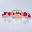 Pulsera Tejida Roja Corona RX 1.8gr / Oro Amarillo 18K %
