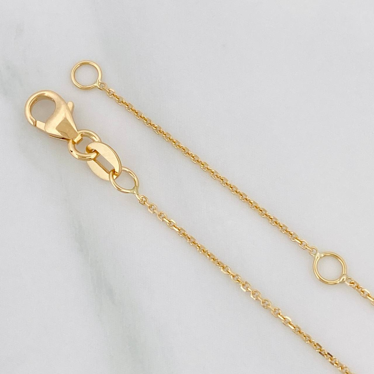 Cadena Aro Seguido Zigzag 1.8g / 45cm / 0.7mm Oro Amarillo 18K
