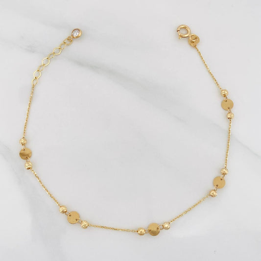 Pulso Aro Seguido 1.55g / 20cm / 2.5mm Oro Amarillo 18K