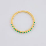 Anillo Carril Tupido 1.15g / T6 Oro Amarillo 18K