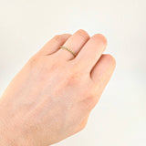 Anillo Carril Tupido 1.15g / T6 Oro Amarillo 18K