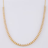 Cadena Tenis 6.4g / 45cm / 2.5mm Oro Amarillo 18K