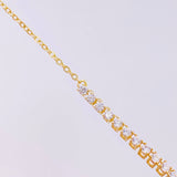 Cadena Tenis 6.4g / 45cm / 2.5mm Oro Amarillo 18K