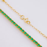 Cadena Tenis 4.45g / 50cm / 2.5mm Oro Amarillo 18K