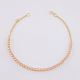 Pulso Modulable Tenis 2.95g / 18.4cm - 16.8cm / 2mm Oro Amarillo 18K