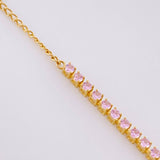 Pulso Modulable Tenis 2.95g / 18.4cm - 16.8cm / 2mm Oro Amarillo 18K