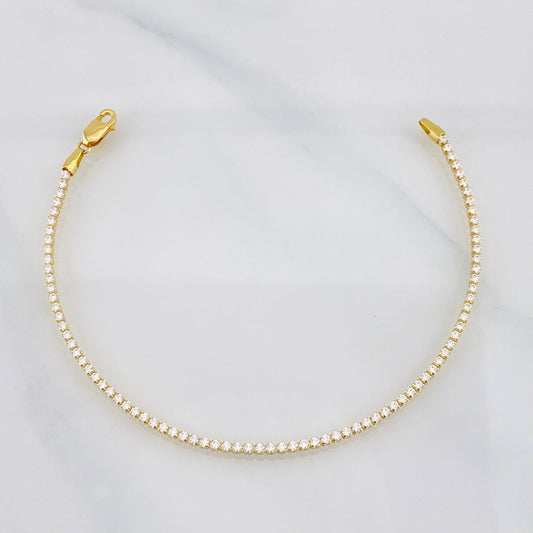 Pulso Tennis 1.9g / 16.5cm / 1.6mm Oro Amarillo 18K