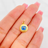 Dije Ojo Turco 0.95g / 1.5cm Oro Amarillo 18K