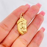Dije Rostro Cristo 1.65g / 3cm Oro Amarillo 18K