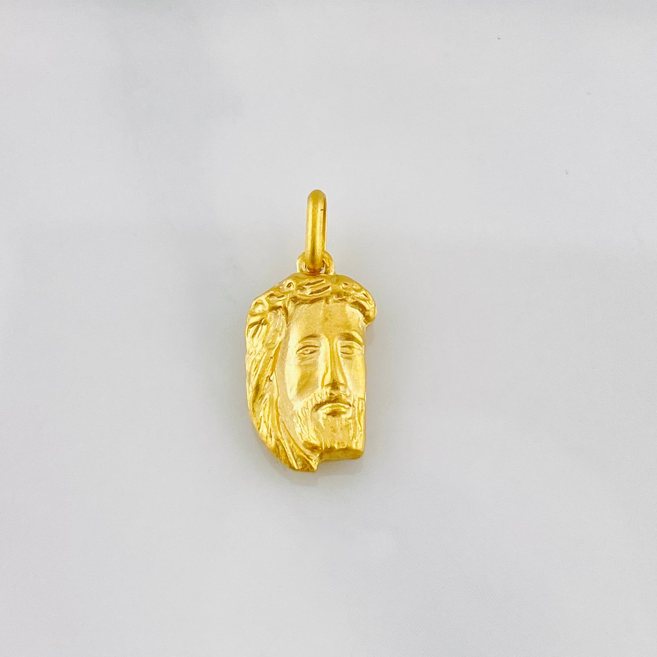 Dije Rostro Cristo 0.65g / 2cm Oro Amarillo 18K
