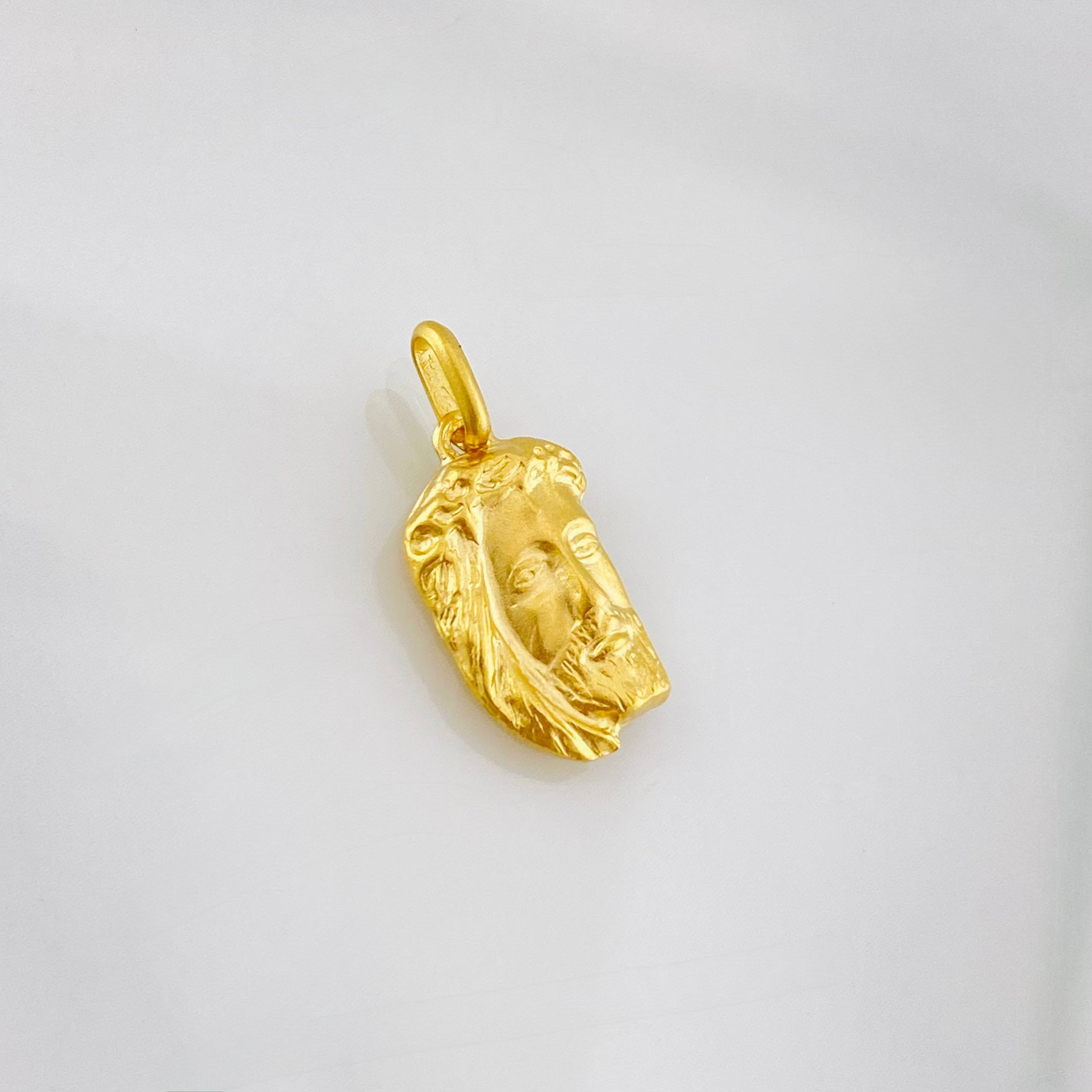 Dije Rostro Cristo 0.65g / 2cm Oro Amarillo 18K