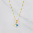 Set Cadena Veneciana + Dije Ojo Turco / 1.45g / 45cm Oro Amarillo 18K