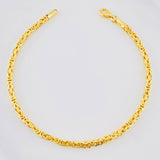 Pulso Bizantino 6.55g / 21cm / 2.73mm Oro Amarillo 18K