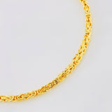 Pulso Bizantino 6.55g / 21cm / 2.73mm Oro Amarillo 18K