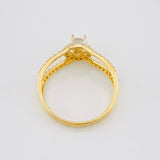 Anillo Solitario Circular 2.15g / T7 1/4 Oro Amarillo 18K