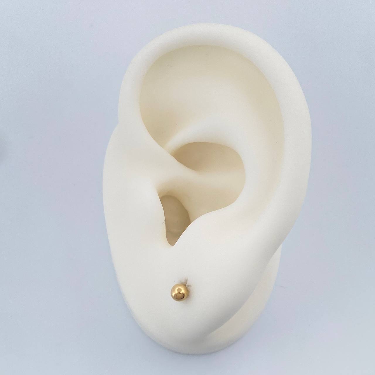 Topos Bola 0.45gr / 4mm Lisa Oro Amarillo 18K &