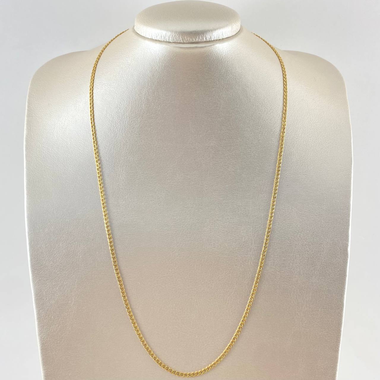 Cadena Cubana 3.3gr / 60cm / 2.4mm Oro Amarillo +0 18K ©