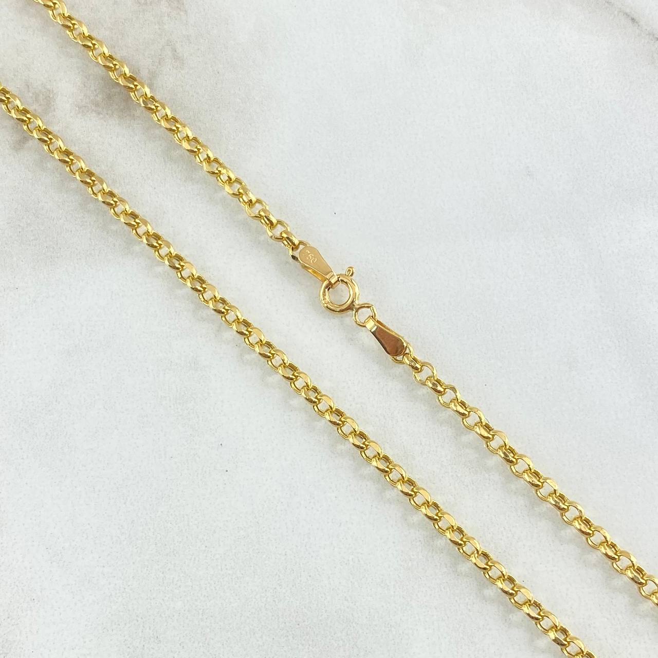 Cadena Roll-On 5.95gr / 60cm / 2.2mm Oro Amarillo +3 18K ©