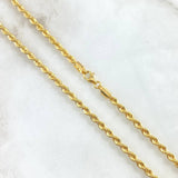 Cadena Lazo 5.85gr / 45cm / 3.1mm Oro Amarillo +3 18K *