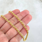 Cadena Lazo 5.85gr / 45cm / 3.1mm Oro Amarillo +3 18K *