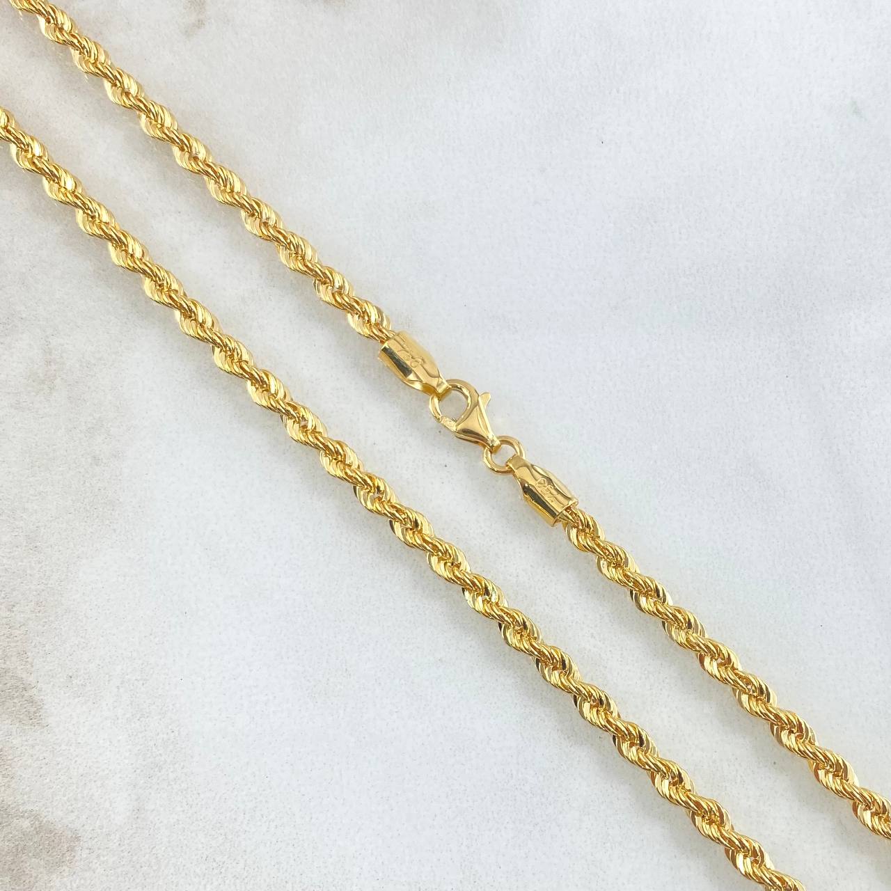 Cadena Lazo 8.15gr / 60cm / 3.7mm Oro Amarillo +3 18K ©