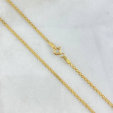 Cadena China 2.65gr / 50cm / Oro Amarillo +1 18K ©