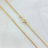 Cadena Plana 4.35gr / 60cm / +3 Oro 18K