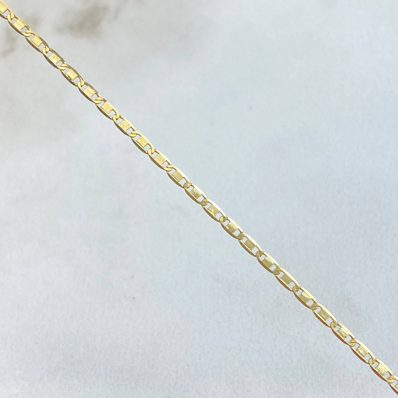 Cadena Plana 2.5gr / 60cm / 1.5mm Oro Amarillo +3 18K ©
