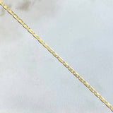 Cadena Plana 2.5gr / 60cm / 1.5mm Oro Amarillo +3 18K ©