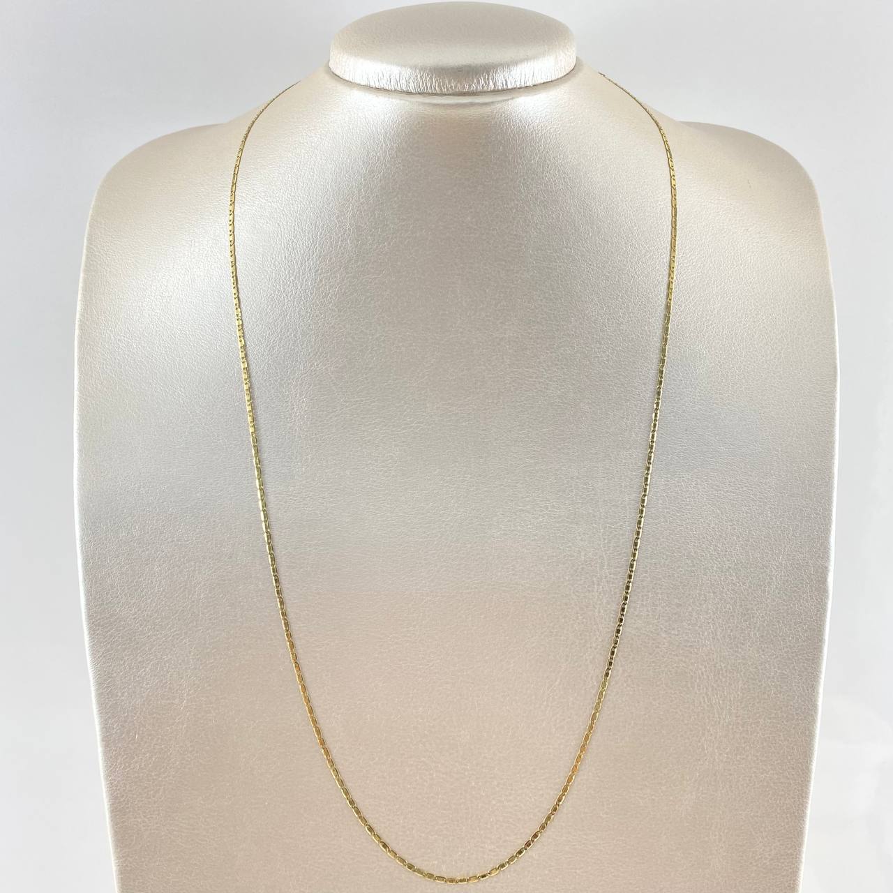 Cadena Plana 2.6gr / 60cm / +3 Oro 18K