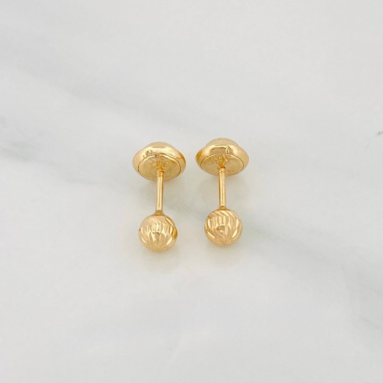 Topos Bola Diamantada 0.5g / 4mm Oro Amarillo 18K