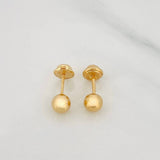 Topos Bola Lisa 0.5g / 5mm Oro Amarillo 18K
