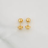 Topos Bola Lisa 0.5g / 5mm Oro Amarillo 18K