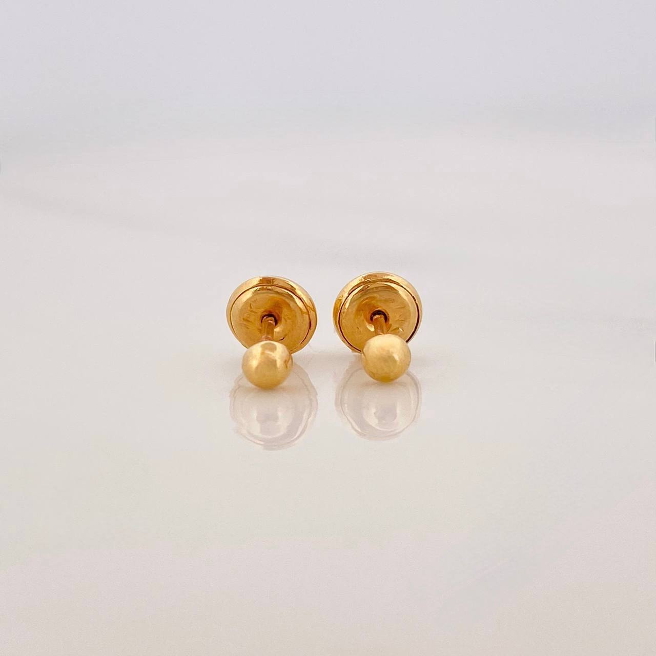 Topos Media Bola 0.5g / 3mm Oro Amarillo 18K