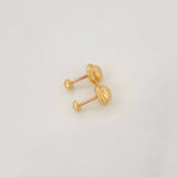 Topos Media Bola 0.5g / 3mm Oro Amarillo 18K