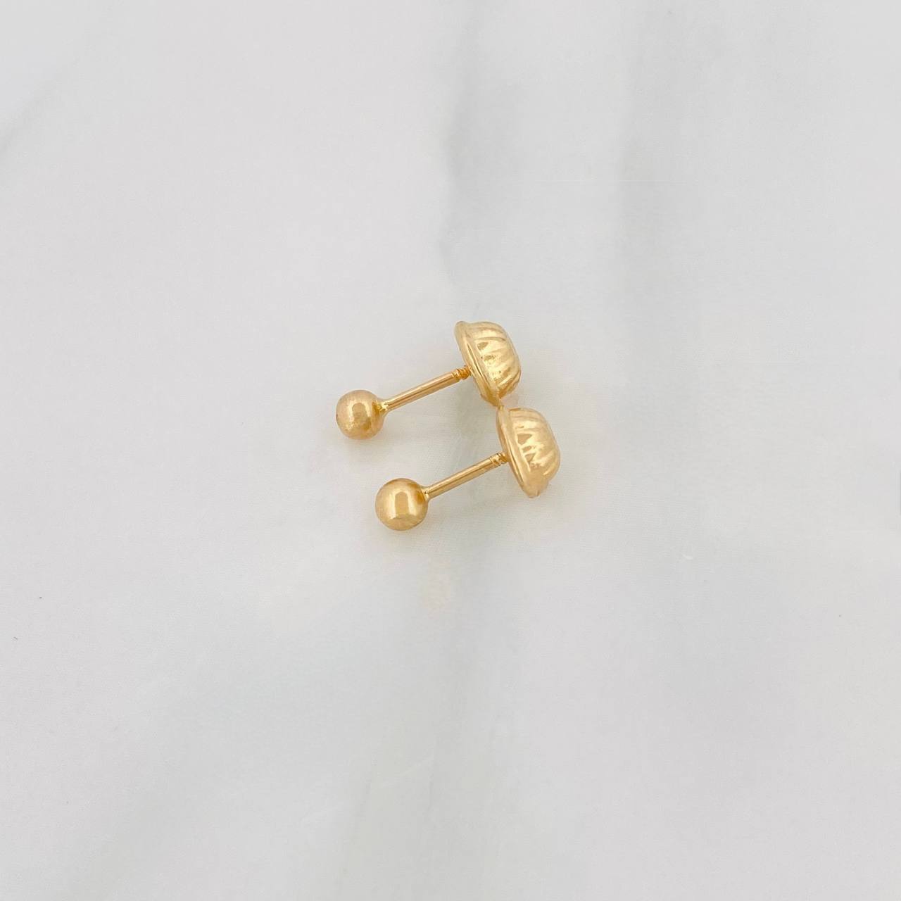Topos Bola Lisa 0.4g / 3mm Oro Amarillo 18K