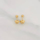Topos Bola Lisa 0.4g / 3mm Oro Amarillo 18K