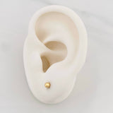 Topos Bola Lisa 0.4g / 3mm Oro Amarillo 18K