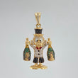 Dije Pato Botella Champagne 9 g / 3.7 cm Tres Oros 18K