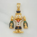 Dije Pato Botella Champagne 9 g / 3.7 cm Tres Oros 18K
