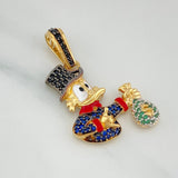 Dije Pato Bolsa De Dinero 5.65 g / 3.4 cm Tres Oros 18K