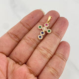 Dije Cruz Tupida 1.4 g / 2.6 cm Oro Amarillo 18K